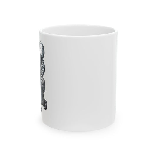 'Tempted Skull & Rose' Ceramic Mug - 11oz & 15oz Coffee Cup