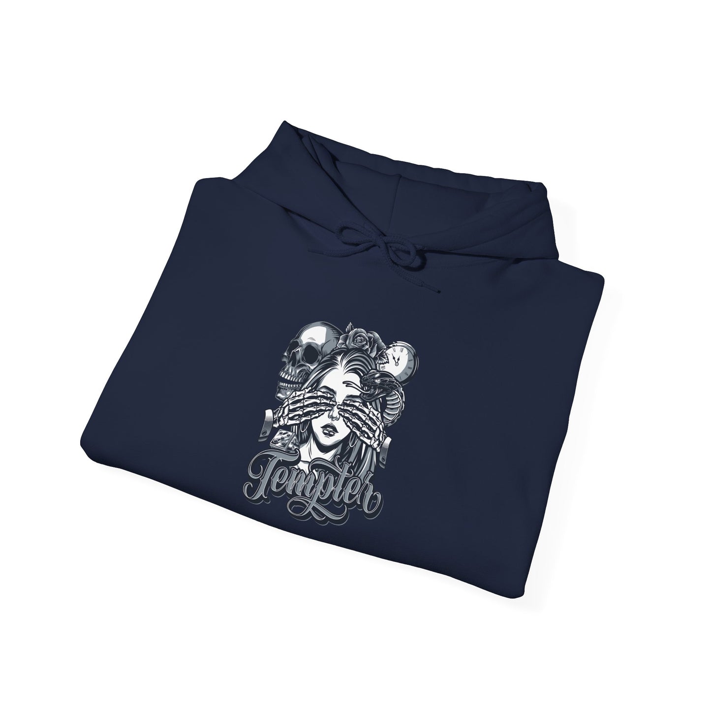 'Tempted Skull & Rose' - Unisex hoodies