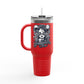 'Tempted Skull & Rose' 40oz Insulated Travel Tumbler