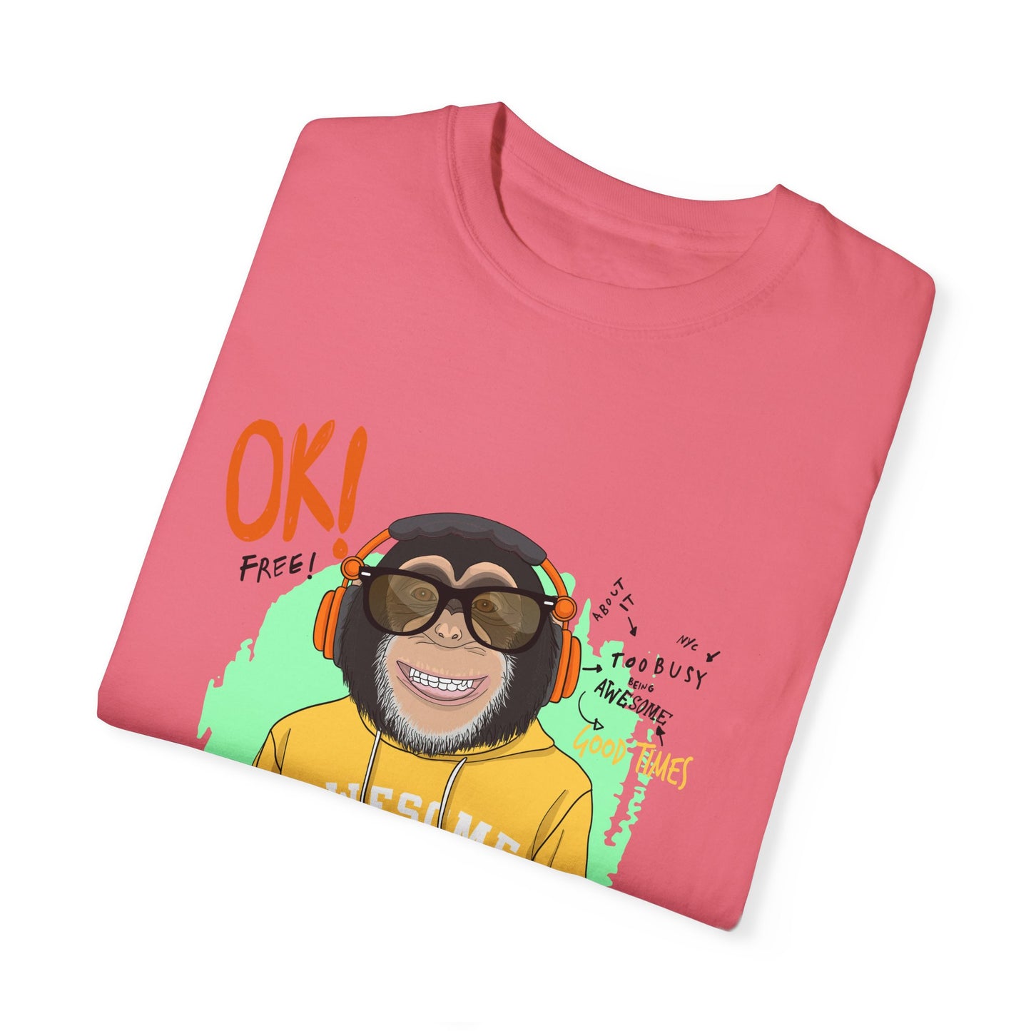 'Ok Stay Cool New York' Monkey - Unisex T-Shirt