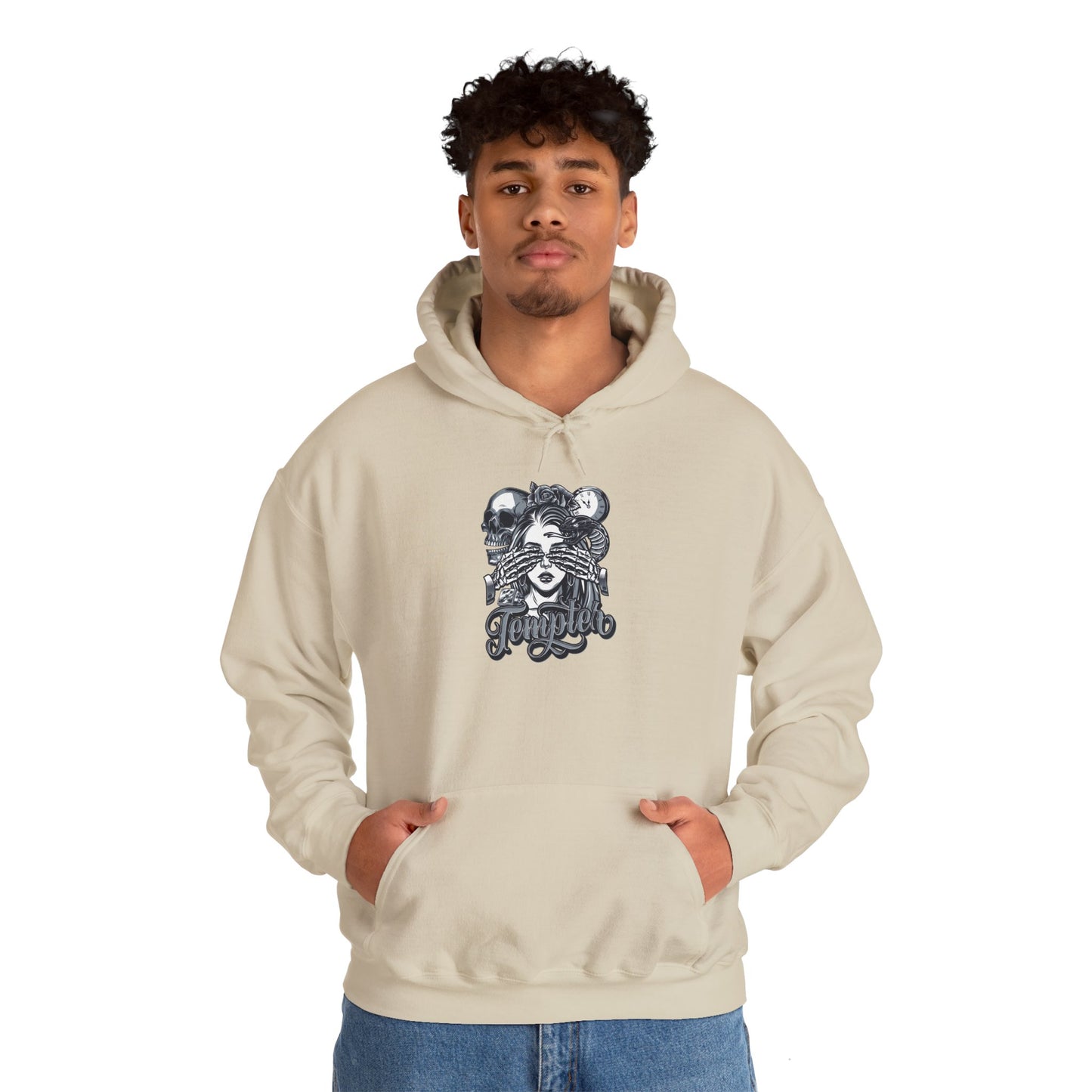 'Tempted Skull & Rose' - Unisex hoodies