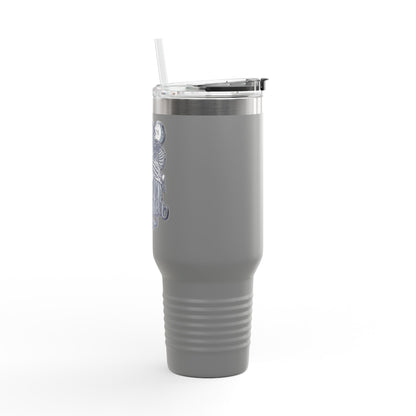 'Tempted Skull & Rose' 40oz Insulated Travel Tumbler