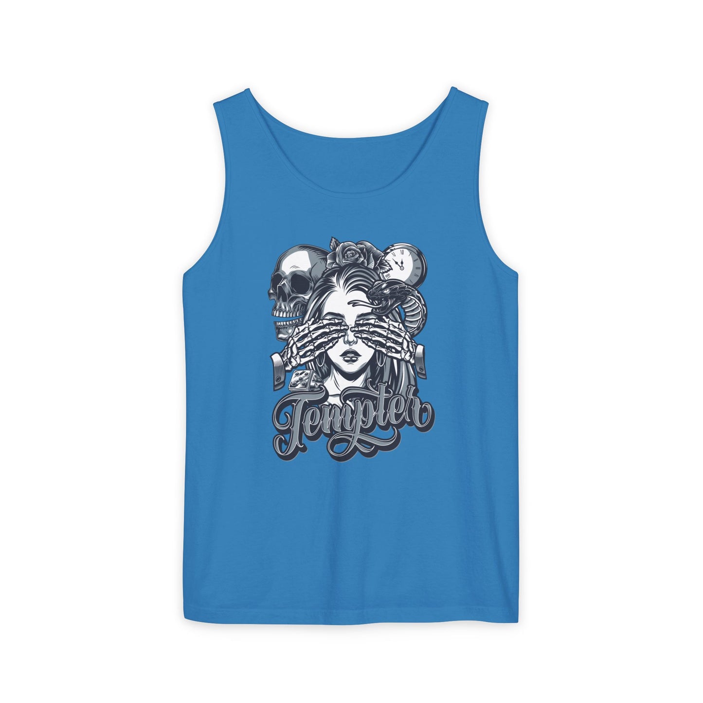 'Tempted Skull & Rose' - Unisex  Tank Top