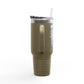 'Tempted Skull & Rose' 40oz Insulated Travel Tumbler