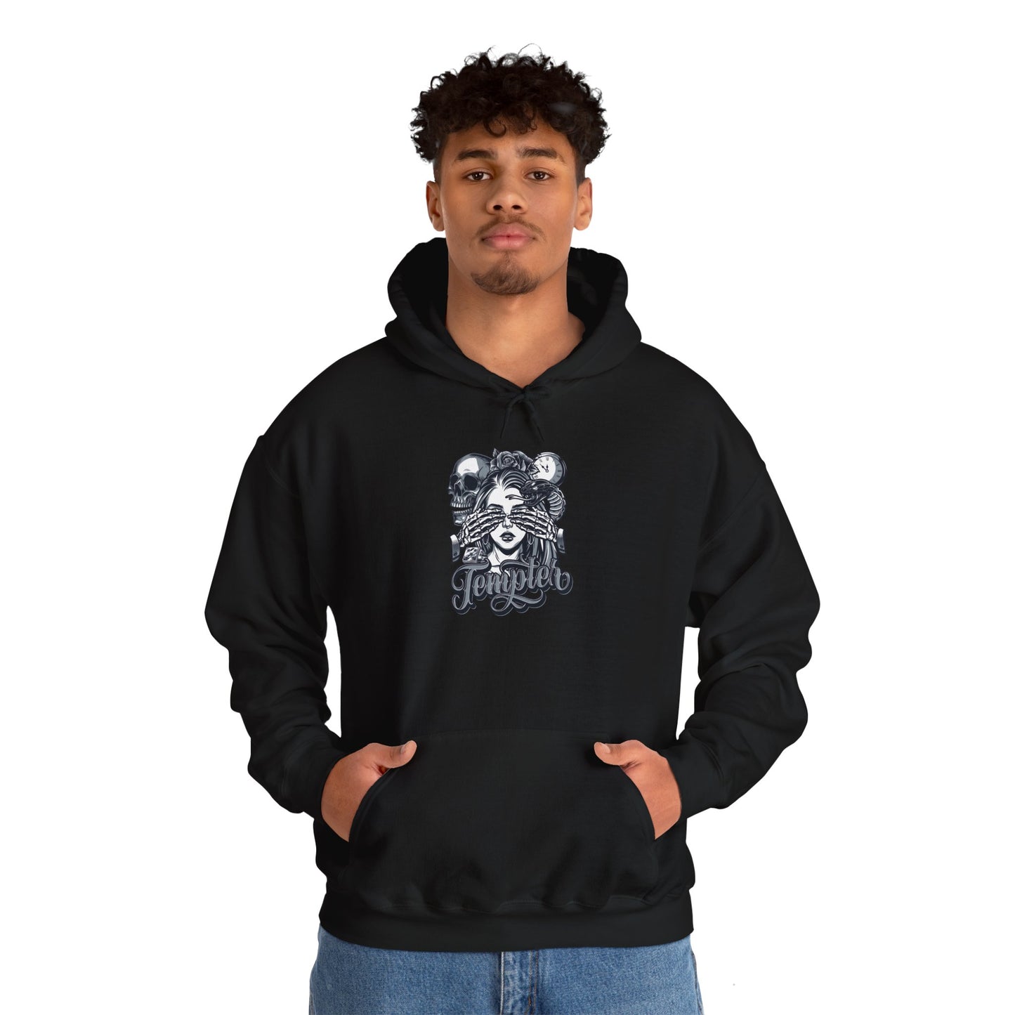 'Tempted Skull & Rose' - Unisex hoodies
