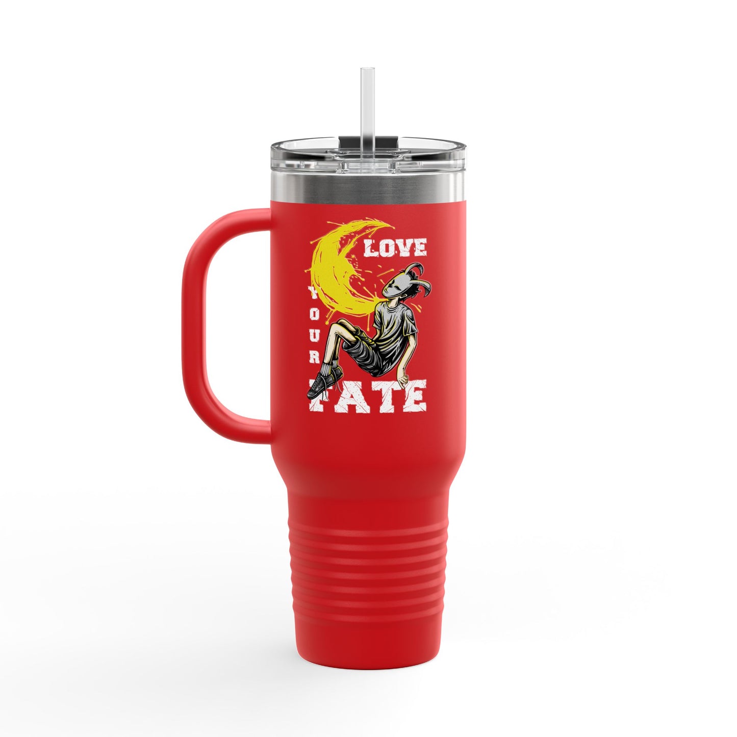 'Love Your Fate' 40oz Insulated Travel Tumbler