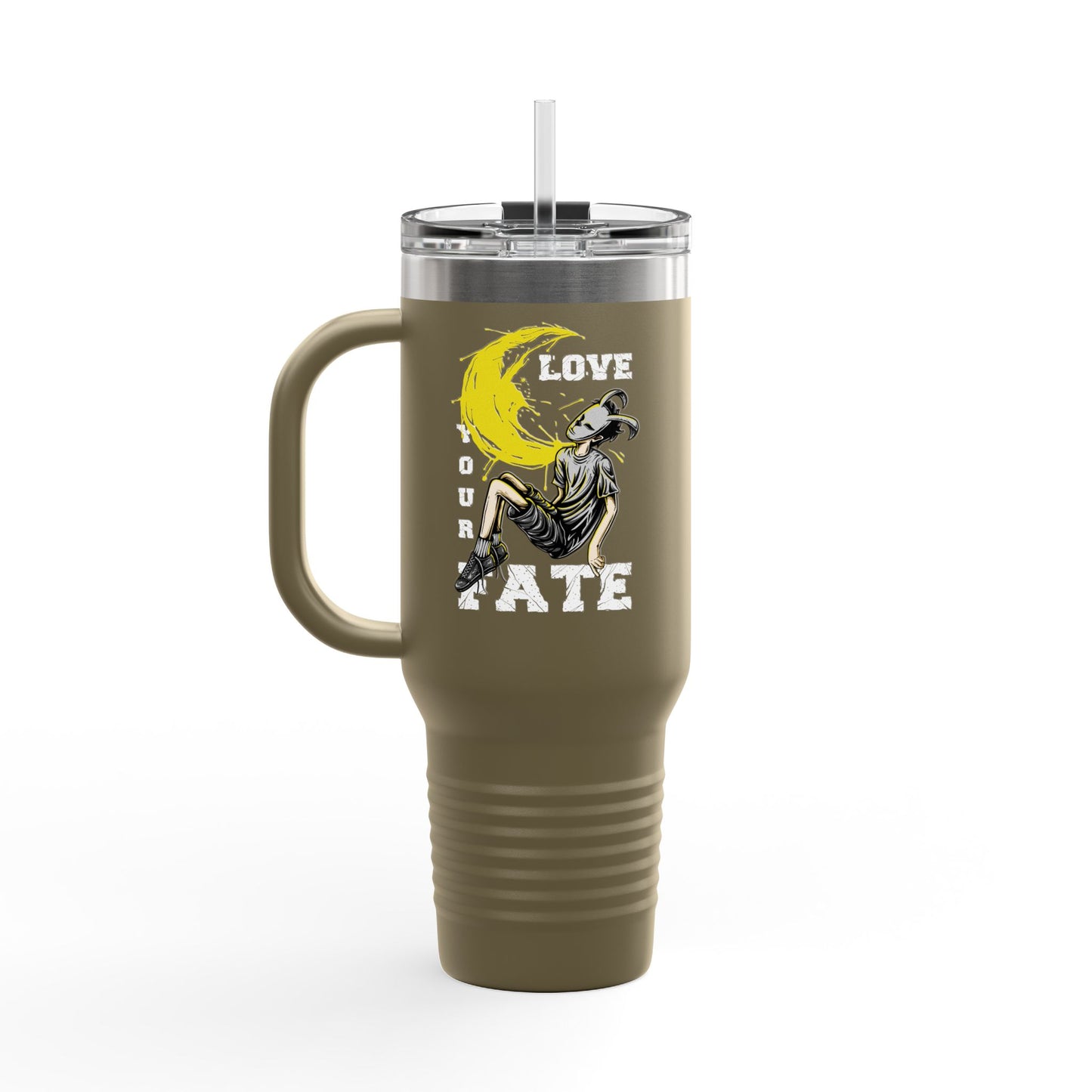 'Love Your Fate' 40oz Insulated Travel Tumbler