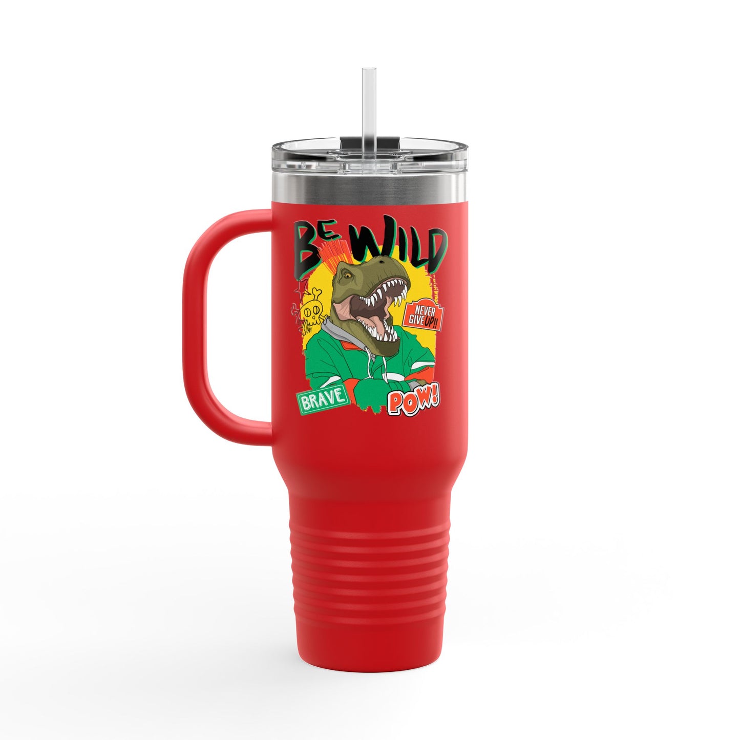 'Be Wild' 40oz Insulated Travel Tumbler