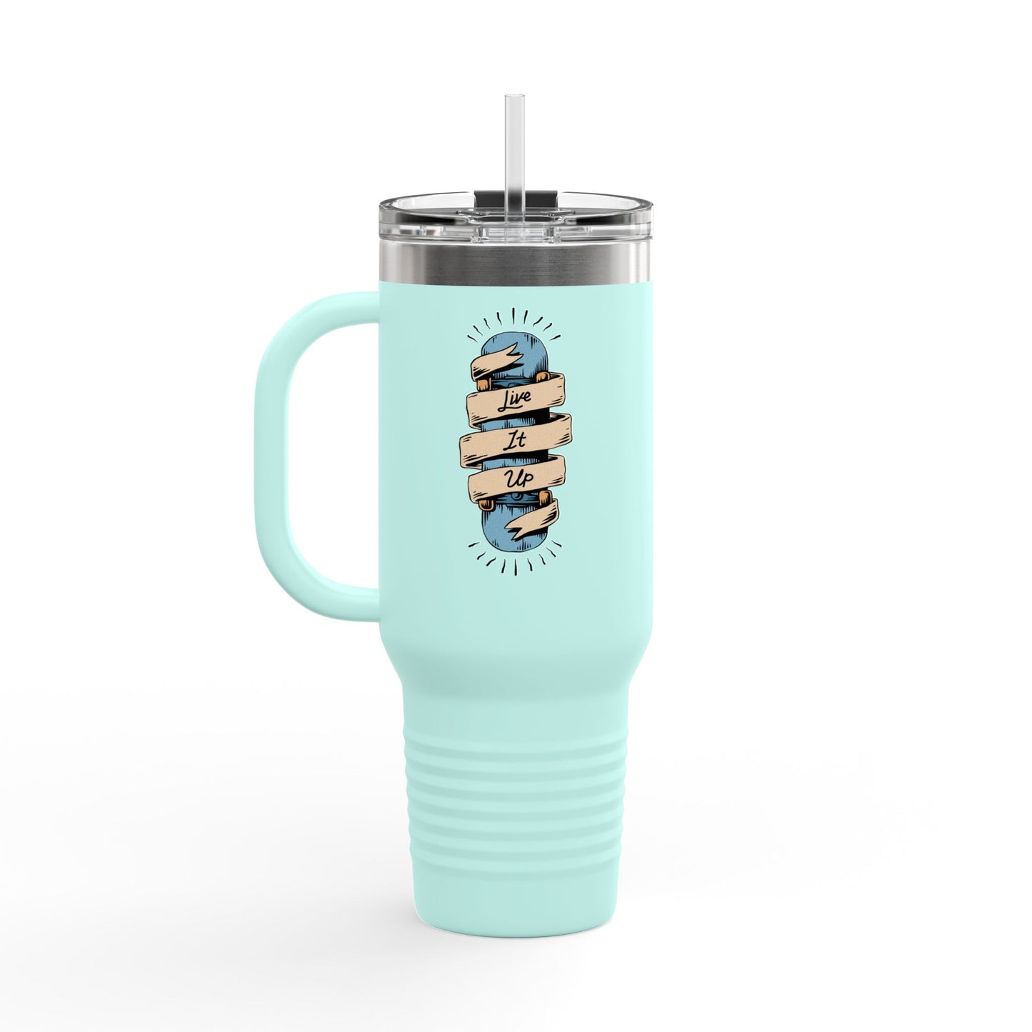 'Live It Up' 40oz Insulated Travel Tumbler