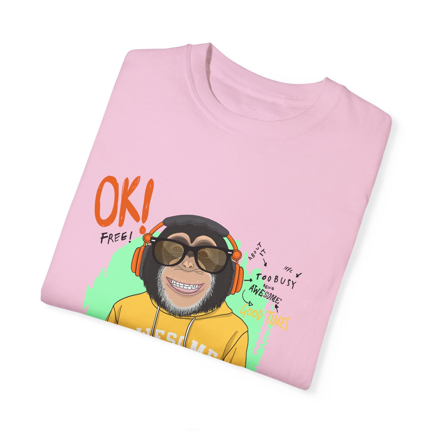 'Ok Stay Cool New York' Monkey - Unisex T-Shirt