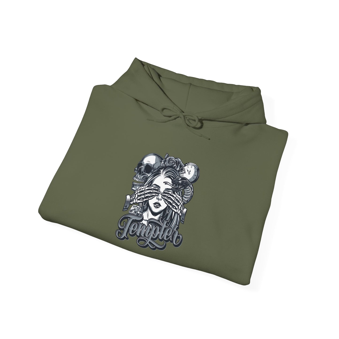 'Tempted Skull & Rose' - Unisex hoodies