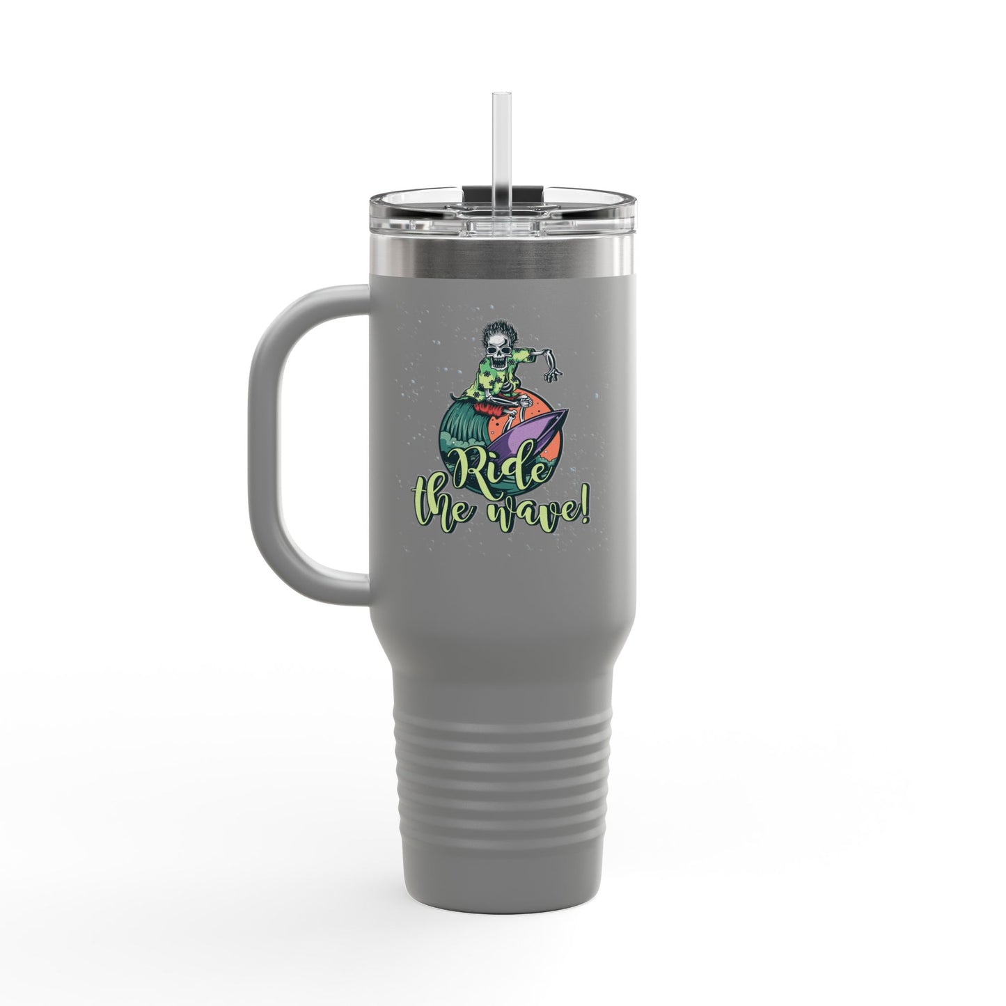 'Ride the Wave!' 40oz Insulated Travel Tumbler