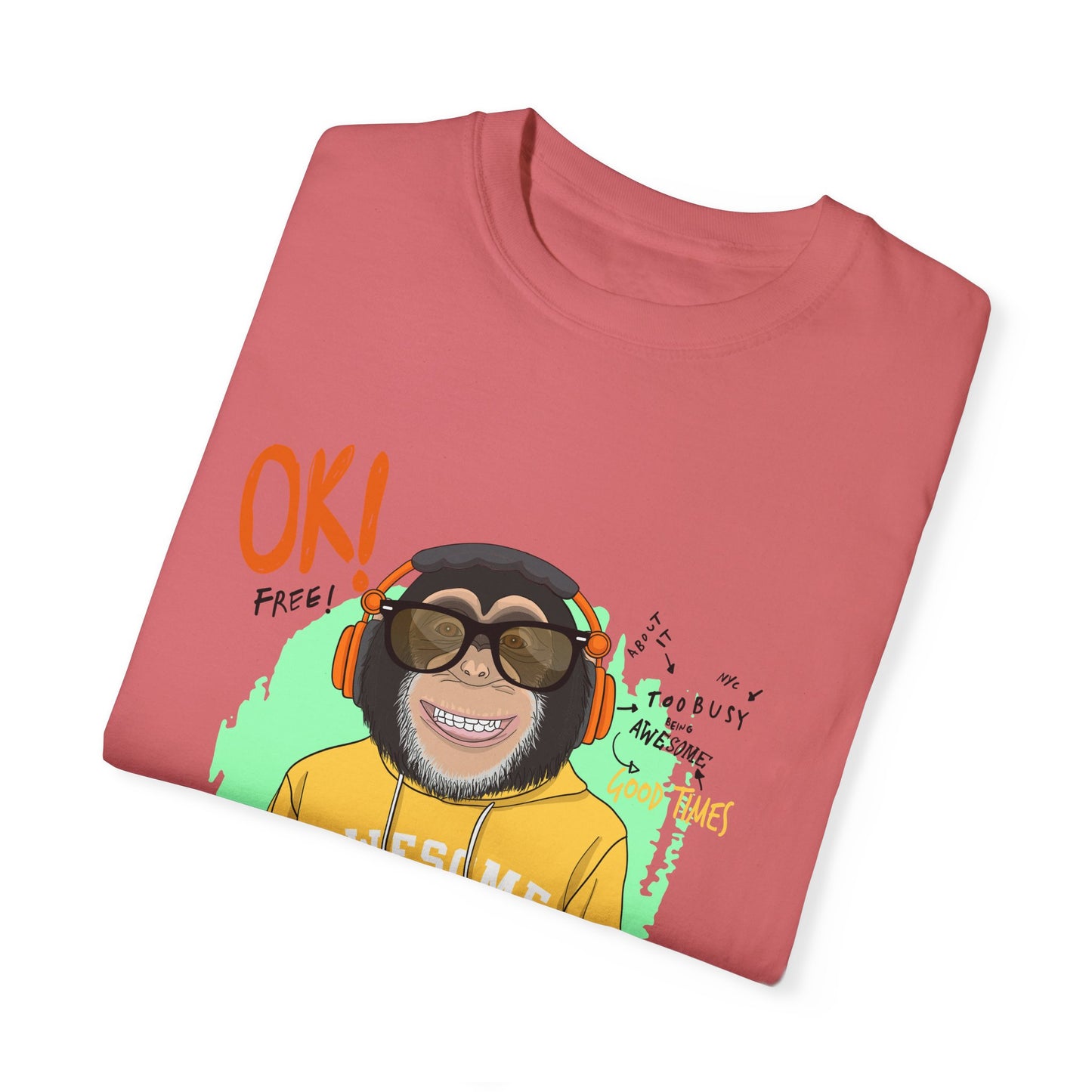 'Ok Stay Cool New York' Monkey - Unisex T-Shirt