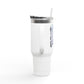 'Tempted Skull & Rose' 40oz Insulated Travel Tumbler