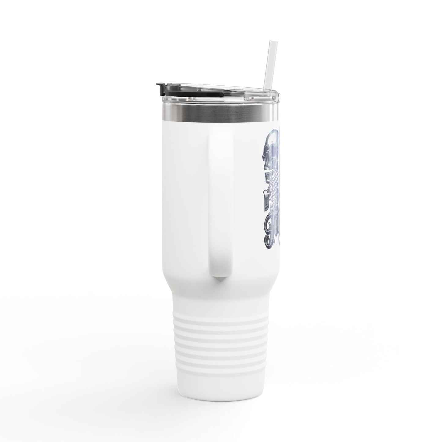 'Tempted Skull & Rose' 40oz Insulated Travel Tumbler