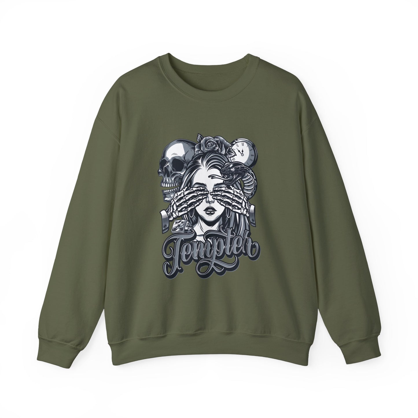 Tempted Skull & Rose Unisex Sweatshirt