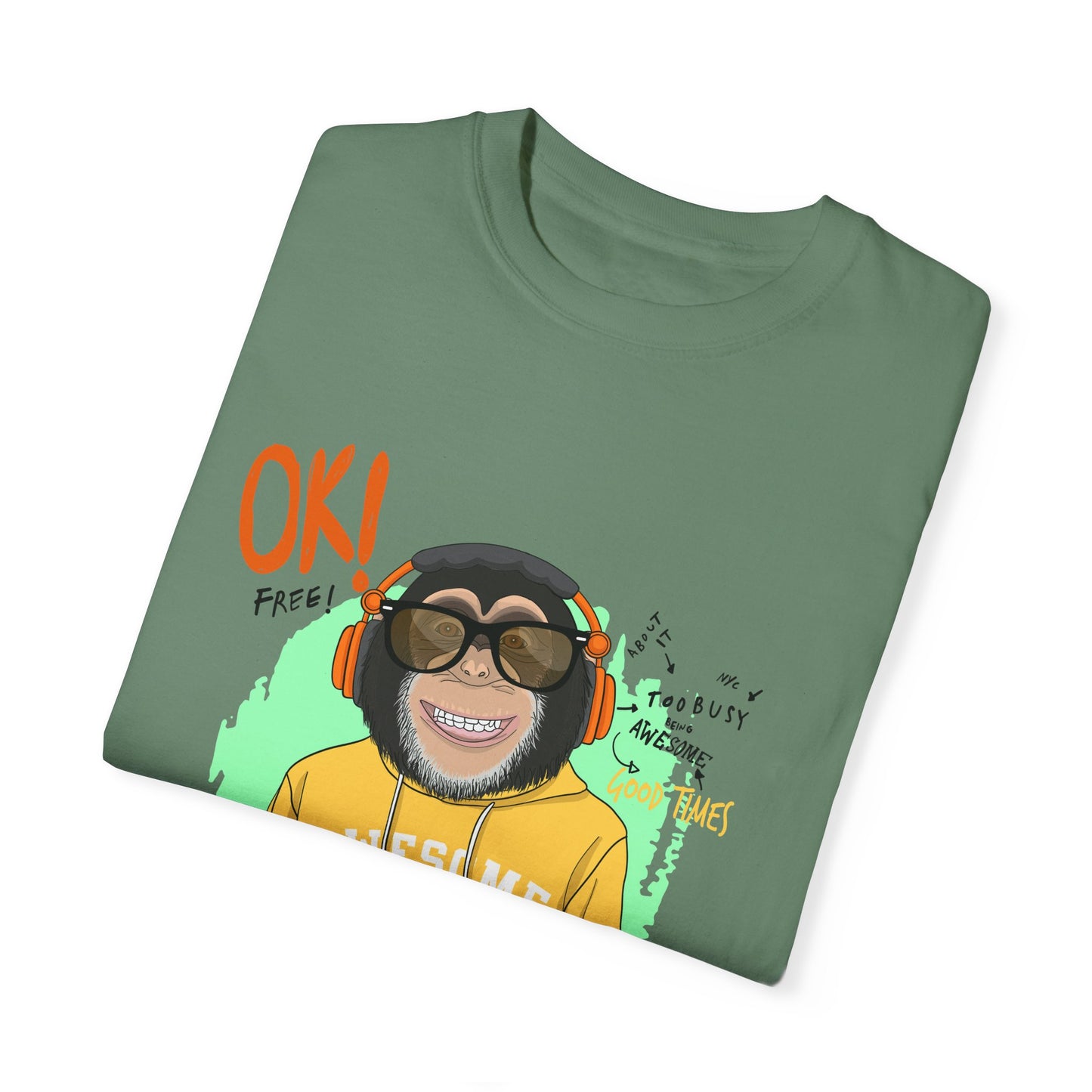 'Ok Stay Cool New York' Monkey - Unisex T-Shirt