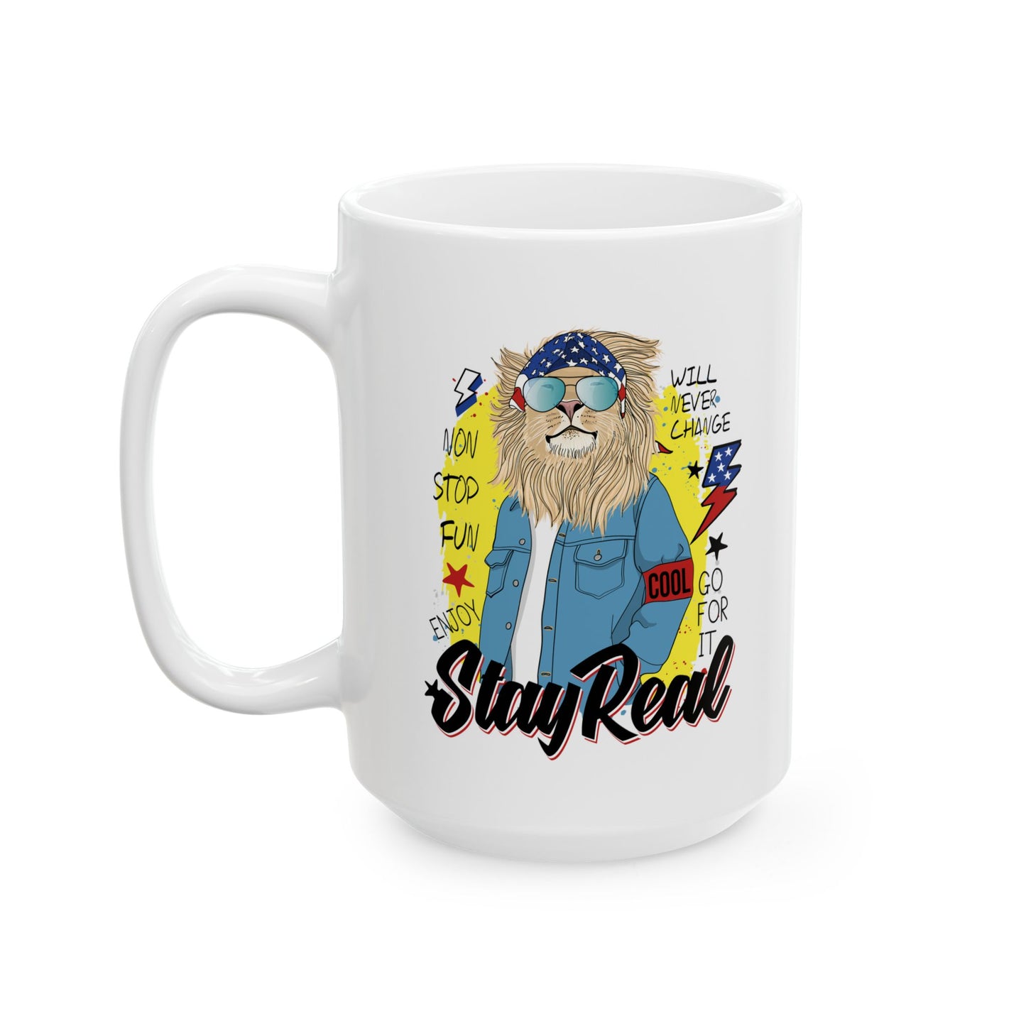 'Stray Real ' Ceramic Mug - 11oz & 15oz Coffee Cup