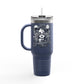 'Tempted Skull & Rose' 40oz Insulated Travel Tumbler