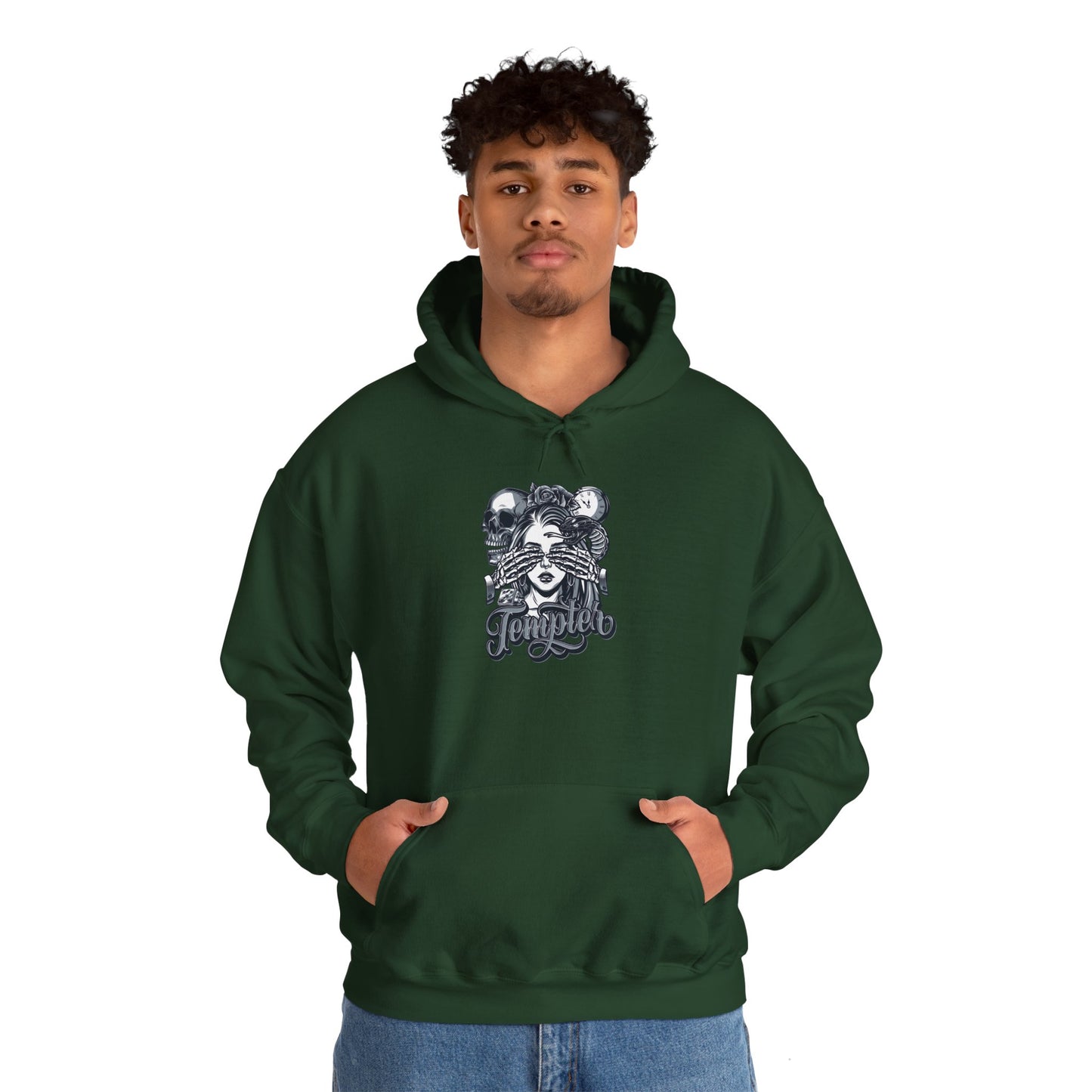 'Tempted Skull & Rose' - Unisex hoodies
