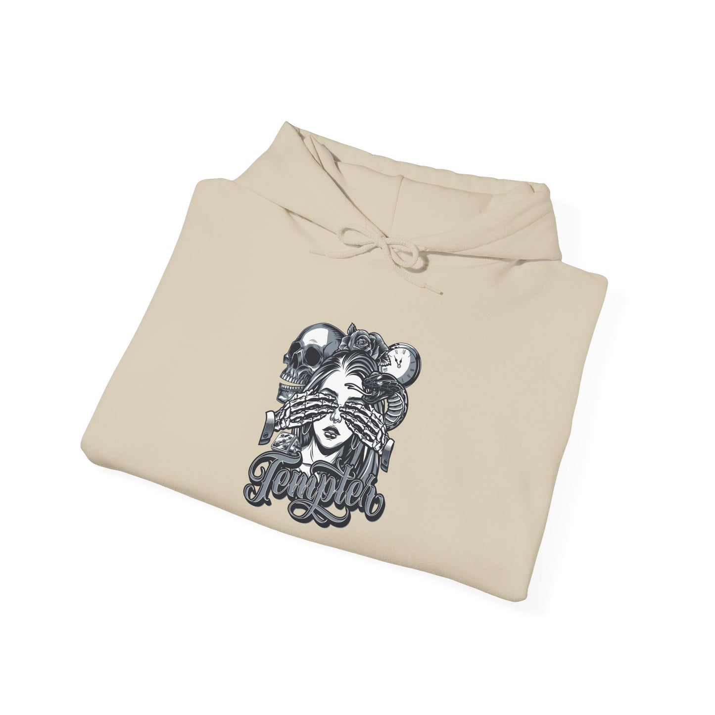 'Tempted Skull & Rose' - Unisex hoodies