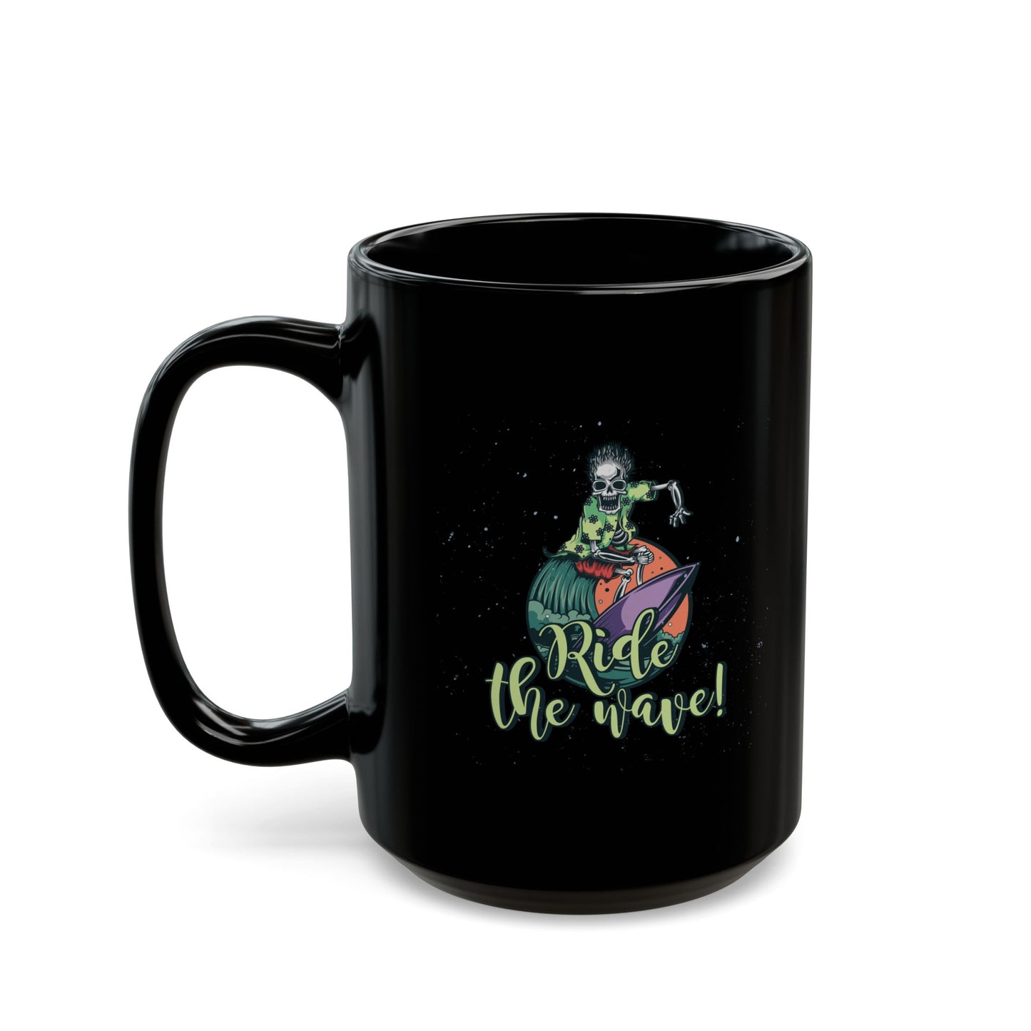 'Ride the Wave!'  Ceramic Mug - 11oz & 15oz Coffee Cup