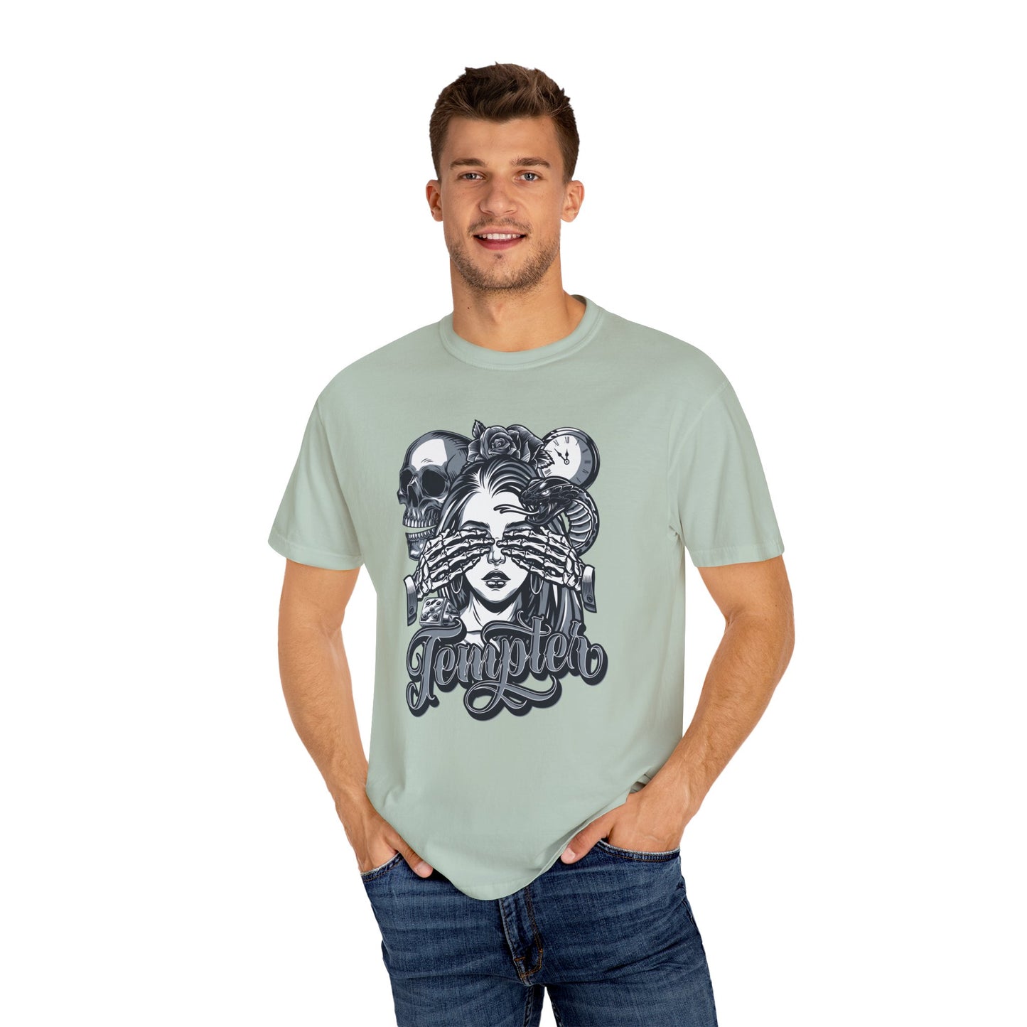 'Tempted' Skull & Rose - Unisex T-Shirt