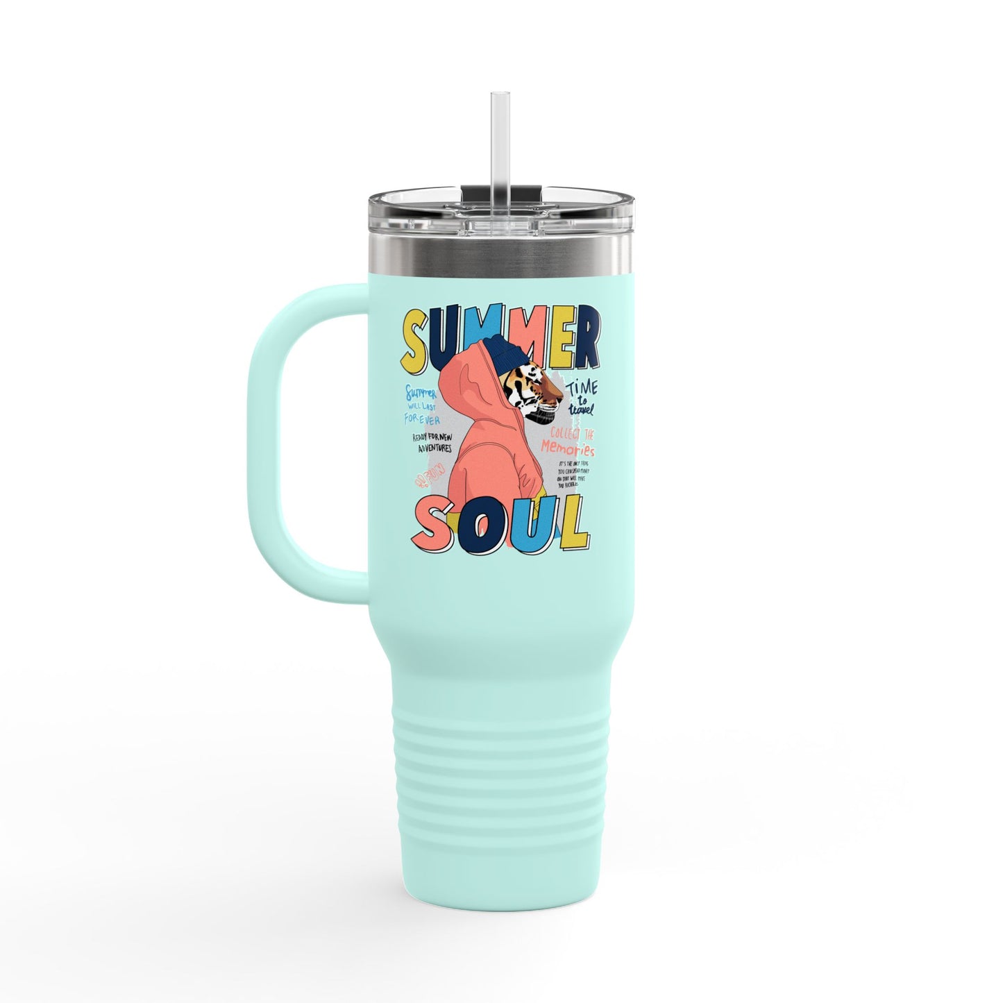 'Summer Soul' 40oz Insulated Travel Tumbler
