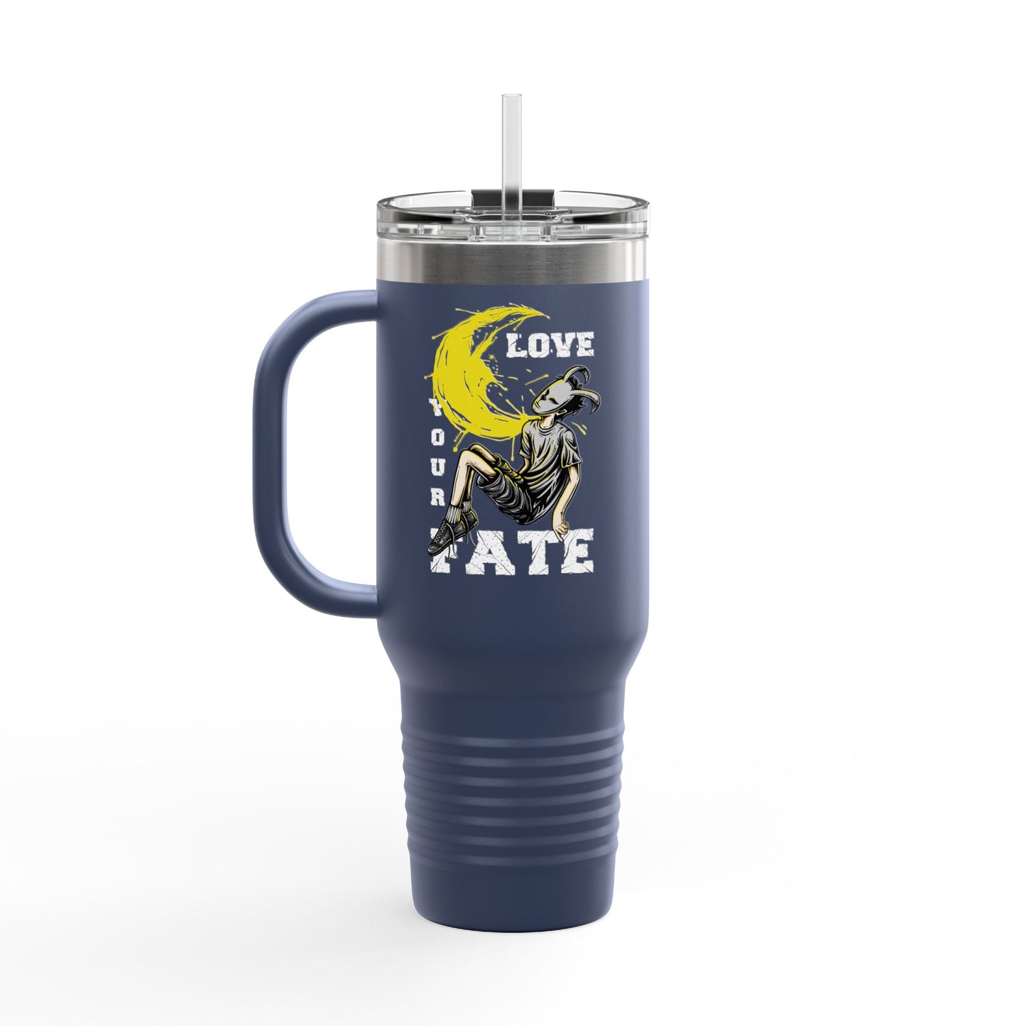 'Love Your Fate' 40oz Insulated Travel Tumbler