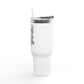 'Tempted Skull & Rose' 40oz Insulated Travel Tumbler