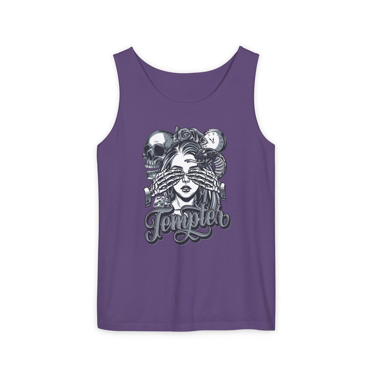 'Tempted Skull & Rose' - Unisex  Tank Top