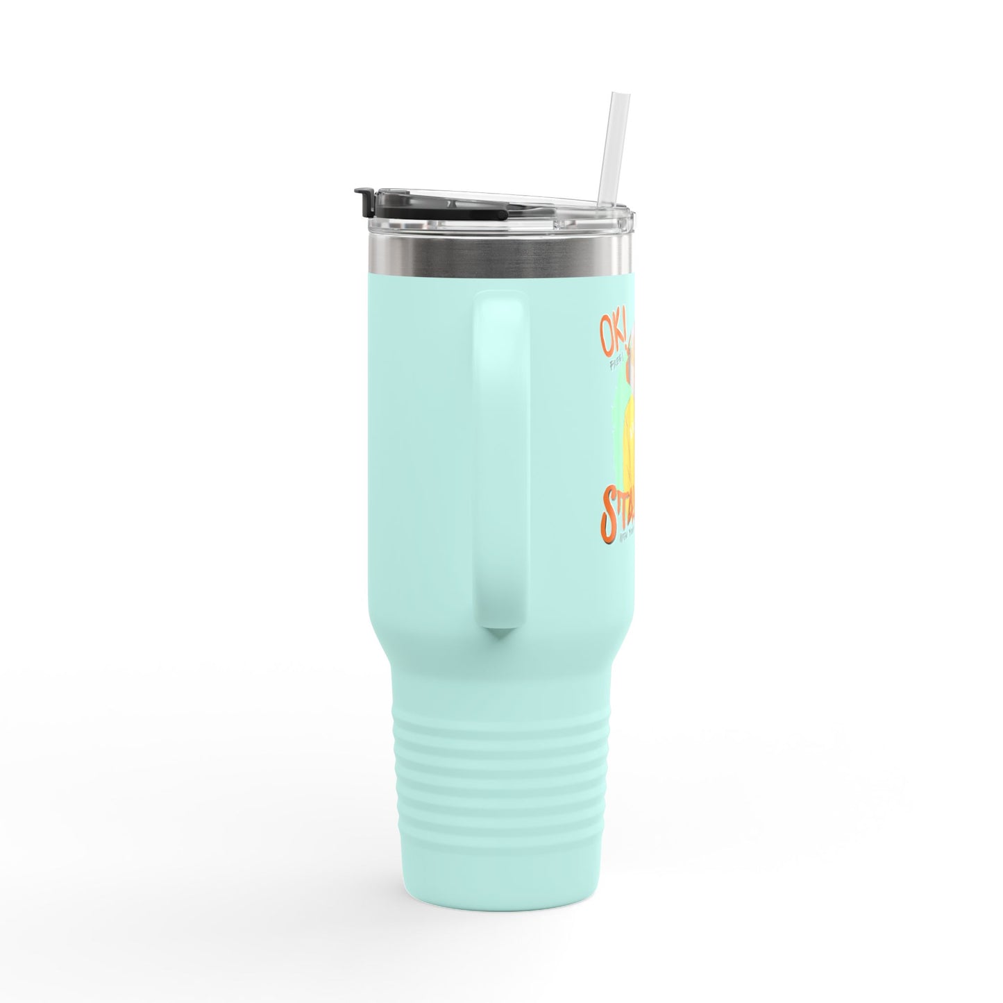 'Ok Stay Cool New York' Monkey 40oz Insulated Travel Tumbler