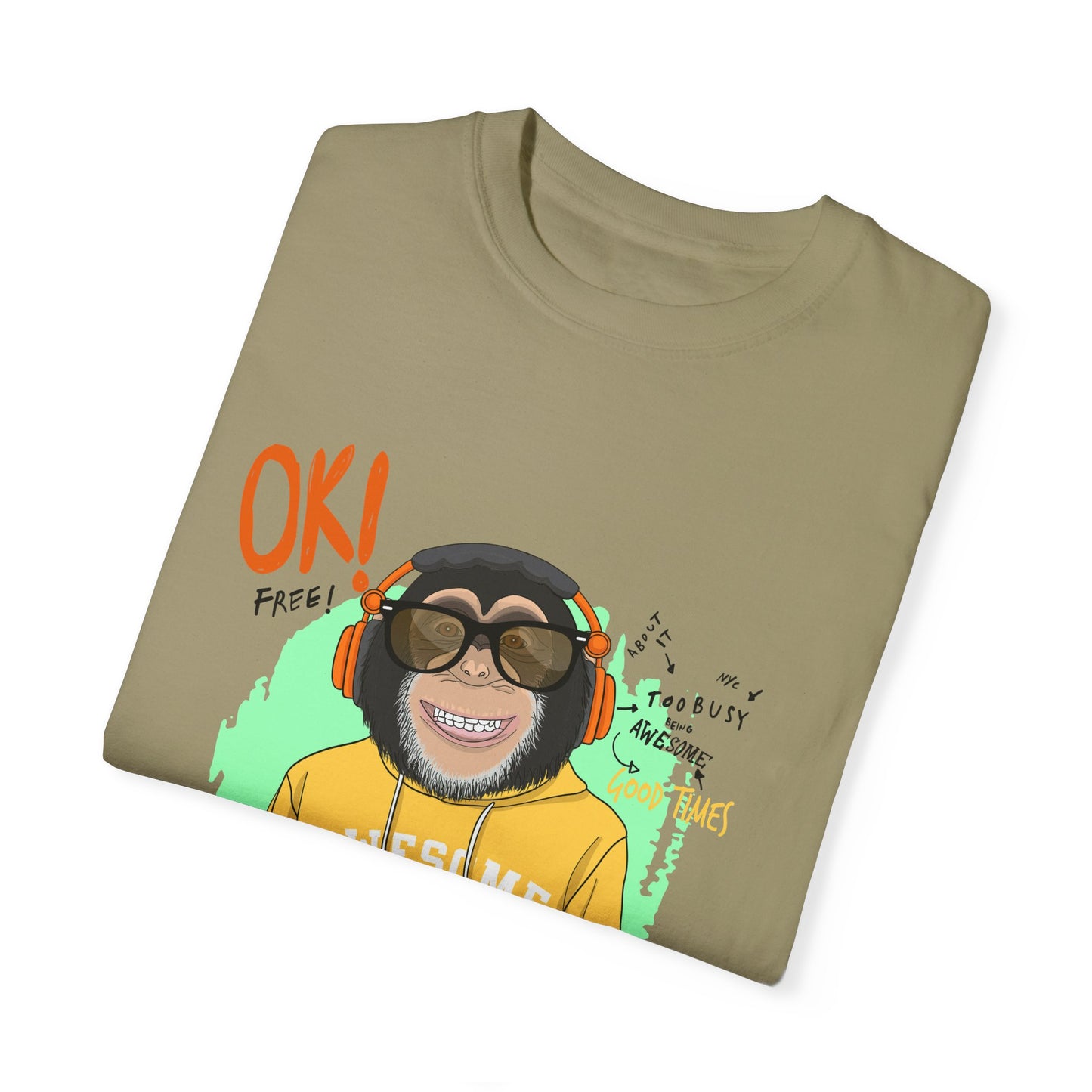 'Ok Stay Cool New York' Monkey - Unisex T-Shirt