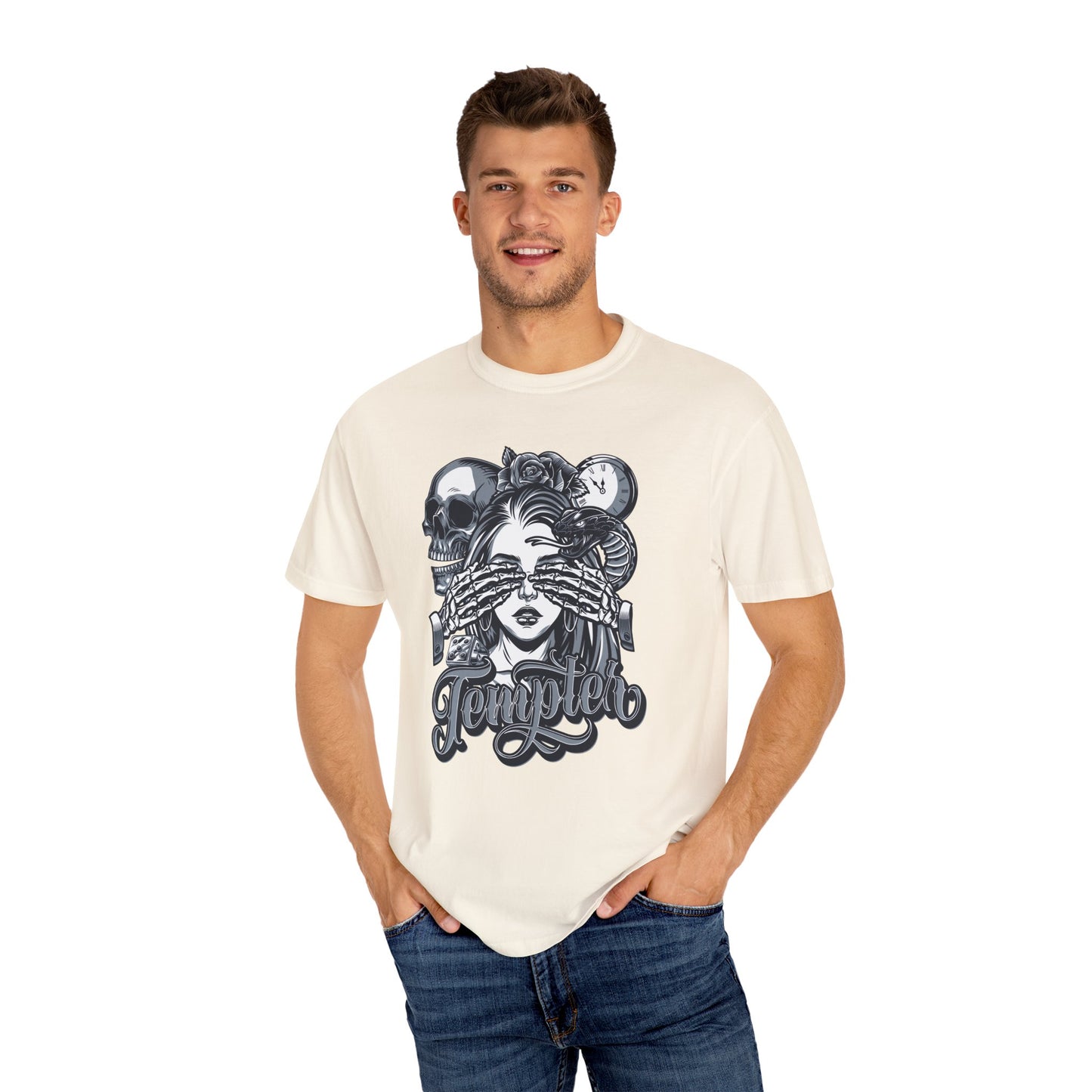 'Tempted' Skull & Rose - Unisex T-Shirt