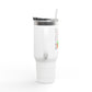 'Learn From Yesterday Life' With Monkey 40oz Insulated Travel Tumbler