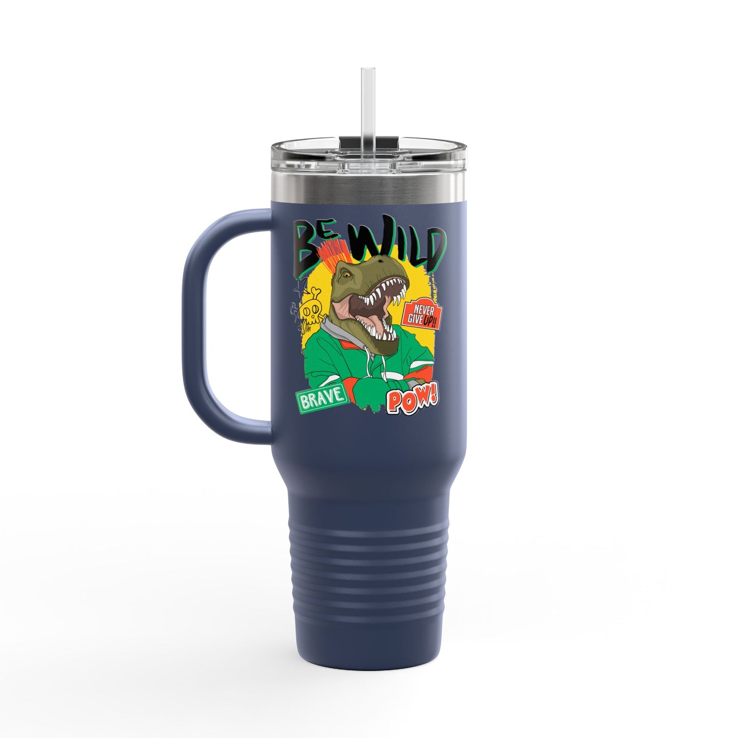 'Be Wild' 40oz Insulated Travel Tumbler