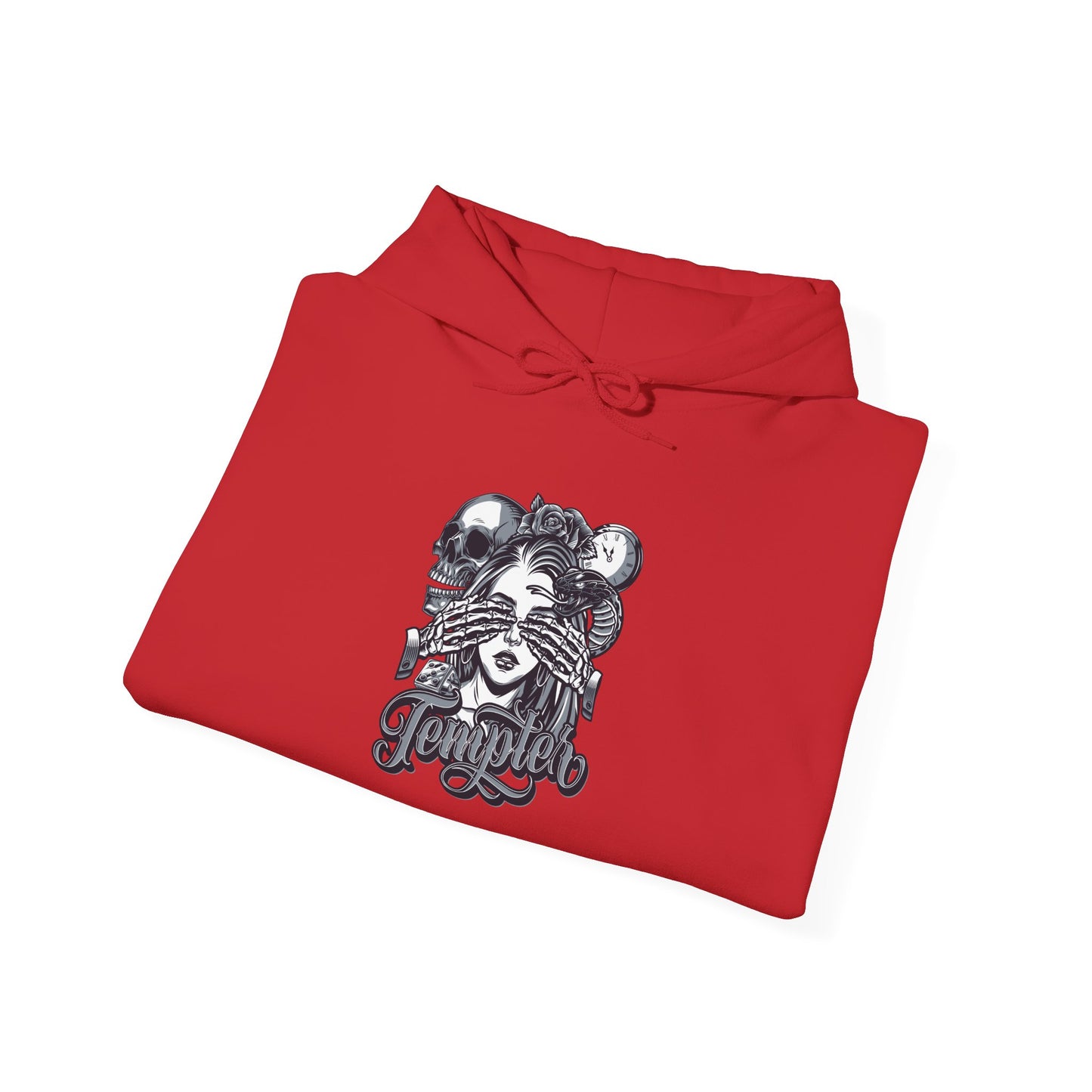 'Tempted Skull & Rose' - Unisex hoodies