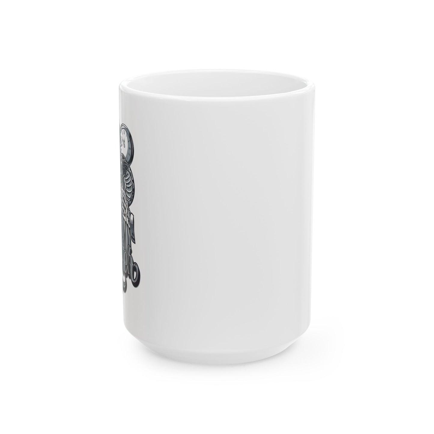 'Tempted Skull & Rose' Ceramic Mug - 11oz & 15oz Coffee Cup