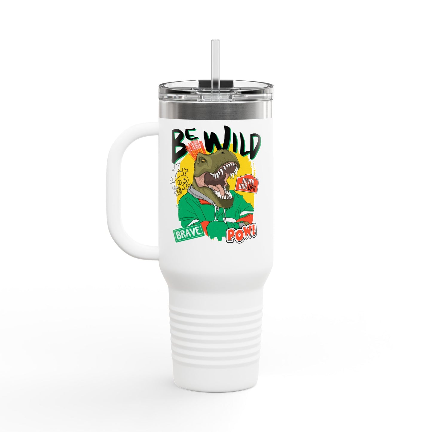 'Be Wild' 40oz Insulated Travel Tumbler