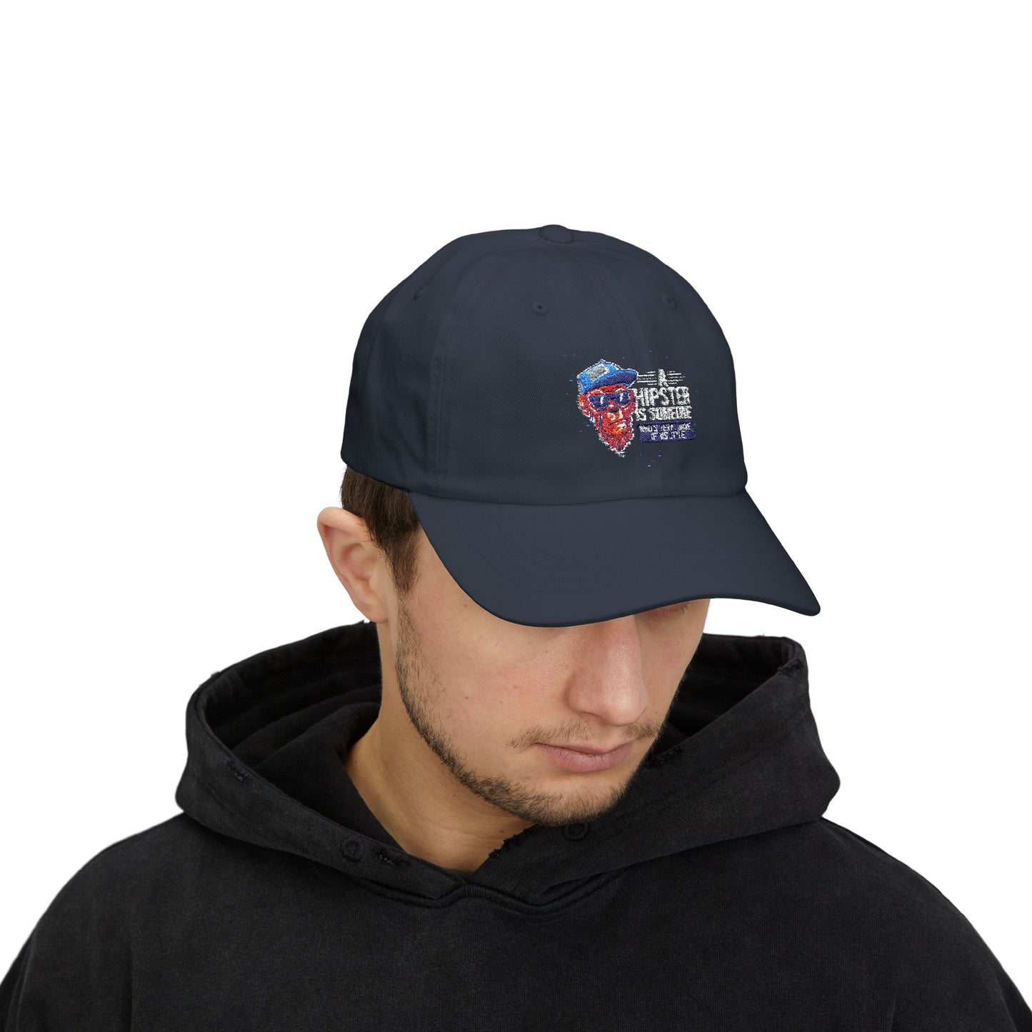 'A Hipster Is Someone Who’s Very Aware of His Style' With Monkey - Unisex Hat