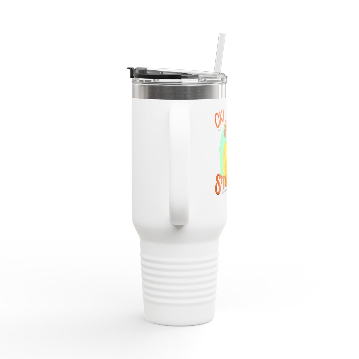 'Ok Stay Cool New York' Monkey 40oz Insulated Travel Tumbler