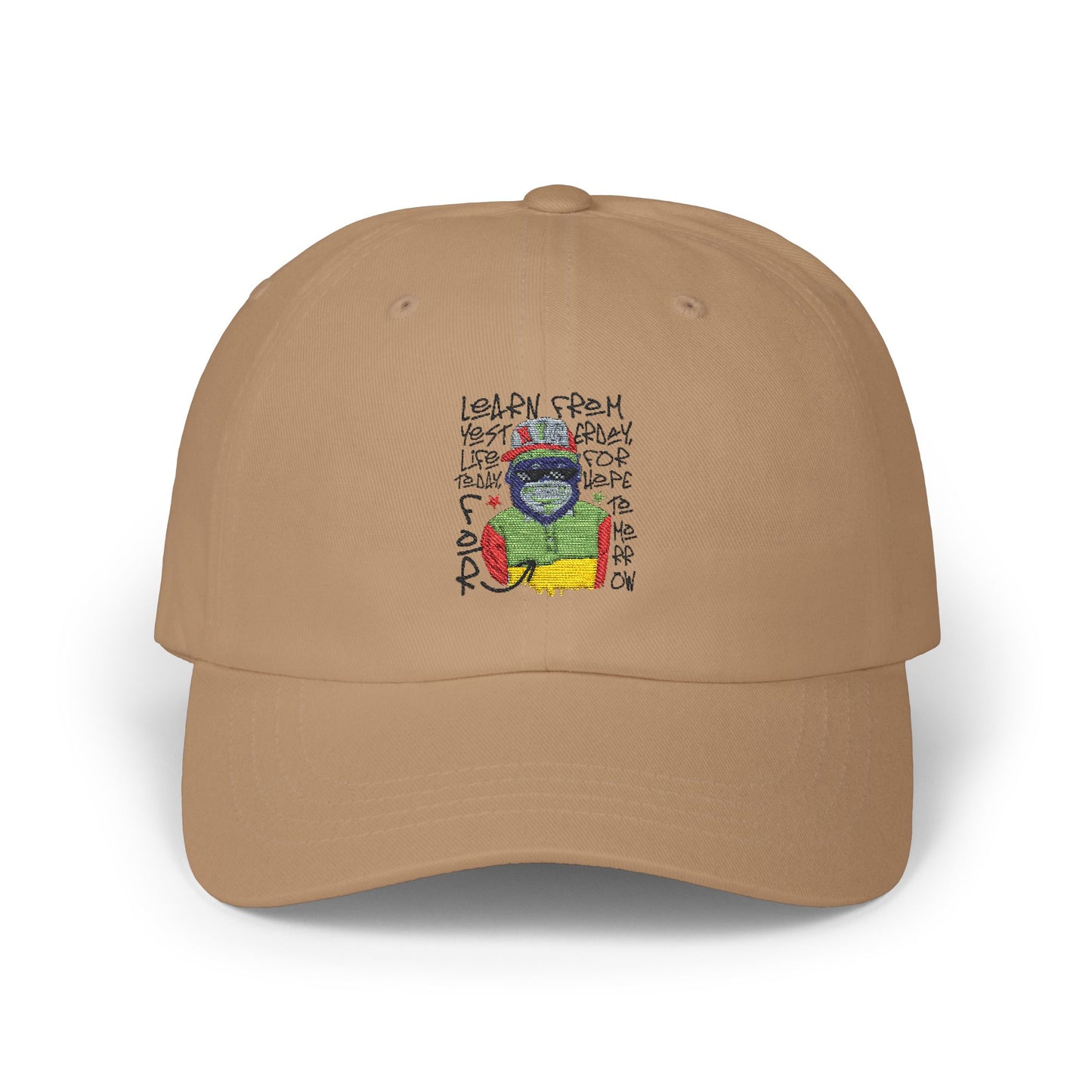 'Learn From Yesterday Life' With Monkey - Unisex Hat